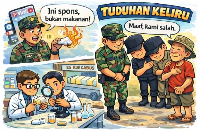 
 Viral Dugaan Bahan Berbahaya, Polisi Pastikan Es Kue Gabus Aman