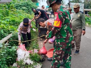 Kolaborasi Polsek, Koramil, dan Kecamatan Petir dorong kepedulian lingkungan di Kabupaten Serang