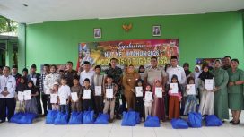 HUT ke-8 Kodim 0510/Tigaraksa, Prajurit TNI Perkuat Aksi Kemanusiaan untuk Korban Banjir dan Anak Yatim