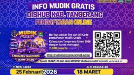 Pendaftaran Mudik Gratis Kabupaten Tangerang Dibuka Online 25 Februari 2026, Berangkat 18 Maret