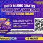 Pendaftaran Mudik Gratis Kabupaten Tangerang Dibuka Online 25 Februari 2026, Berangkat 18 Maret