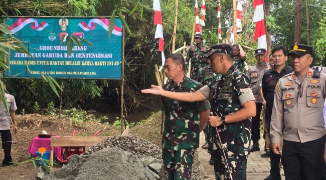 Pembangunan Jembatan Garuda dan program gentengisasi rumah tidak layak huni menjadi bagian karya bakti TNI AD untuk memperkuat akses warga dan kesejahteraan masyarakat Tigaraksa
