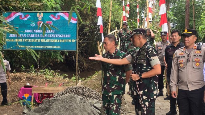 
 Pembangunan Jembatan Garuda dan program gentengisasi rumah tidak layak huni menjadi bagian karya bakti TNI AD untuk memperkuat akses warga dan kesejahteraan masyarakat Tigaraksa