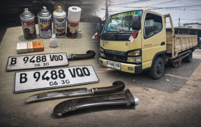 
 Ubah Warna Kendaraan dan Pasang Pelat Palsu, Pelaku Curanmor R6 Dibekuk Tim Opsnal