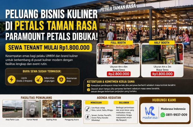 
 Konsep Food Court Modern dengan Event Rutin Jadi Daya Tarik Baru Pelaku UMKM di Tangerang