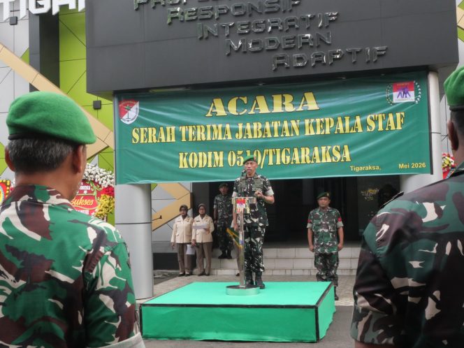 
 Kodim 0510/Tigaraksa melaksanakan tradisi Korp Raport dan Sertijab Kasdim sebagai bagian regenerasi organisasi serta penguatan sinergi TNI dengan masyarakat.