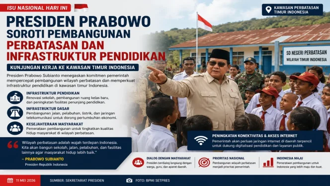 
 Fokus Pemerintah Perkuat Sekolah, Internet, dan Kesejahteraan Masyarakat Perbatasan