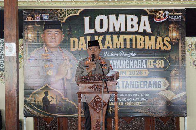 
 Polresta Tangerang Gelar Lomba Dai Kamtibmas Jelang Hari Bhayangkara ke-80, Perkuat Peran Ulama Jaga Keamanan Masyarakat