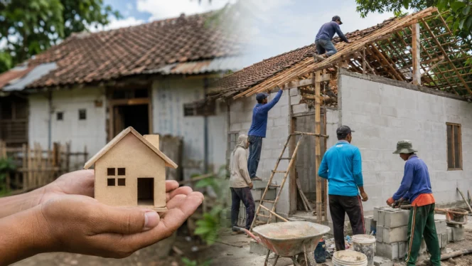 
 Gambar hanya ilustrasi : Bantuan bedah rumah tidak layak huni