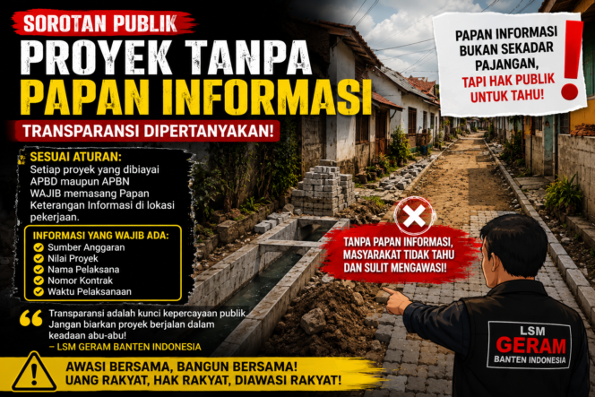 
 Gambar hanya Ilustrasi : Proyek APBD Tanpa Papan Keterangan Informasi Publik 
‎