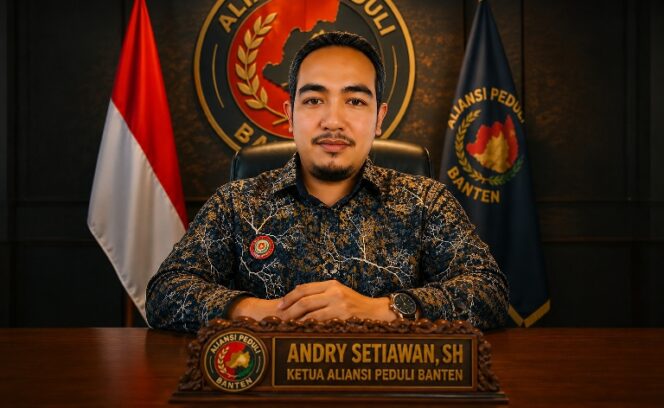 Andri Setiawan SH, Ketua Aliansi Peduli Banten
‎