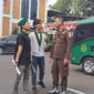 Ketegangan sempat terjadi antara massa HMI MPO dan petugas keamanan saat mahasiswa hendak menemui Kepala Kejari Lebak