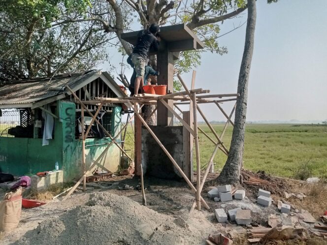 Pembangunan SAB di Areal TPU RT 02/01 Desa Tegal Kunir Kidul Kecamatan Mauk