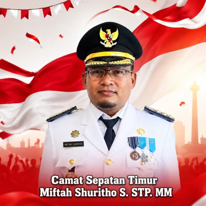 Gambar : Camat Sepatan Timur, Miftah Shuritho S. STP. MM
