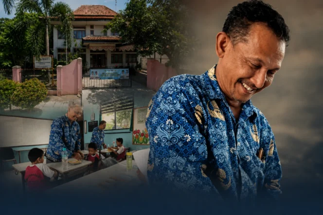 Keterangan Gambar:  Sopian, Kepala Koordinator Wilayah (Korwil) Pendidikan Kecamatan Larangan, Kota Tangerang, saat berada di lingkungan sekolah. Sopian membantah adanya dugaan pungutan sebesar Rp50 ribu per siswa baru yang disebut terjadi di lingkungan Korwil Pendidikan Kecamatan Larangan. (Foto: Dok/Gmanews.id)