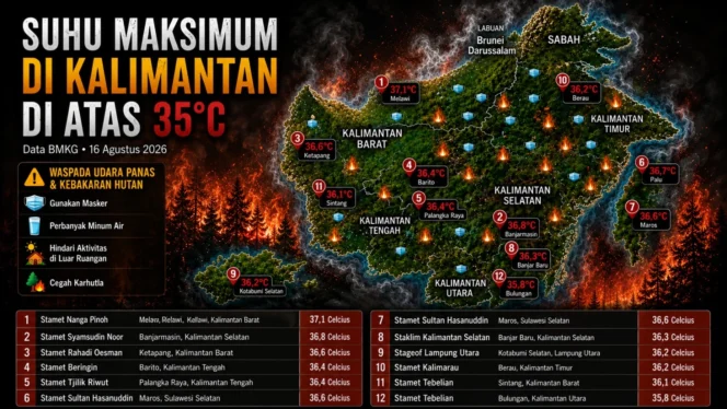 750 Hotspot Terdeteksi di Kalimantan, BMKG Ingatkan Risiko Karhutla