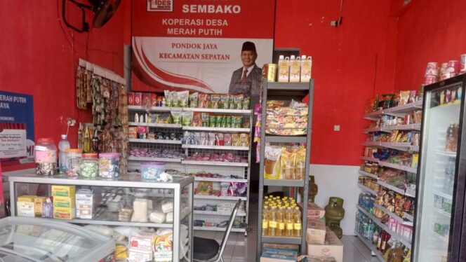 Gerai Sembako milik Koperasi Desa Merah Putih (KDMP) Pondok Jaya