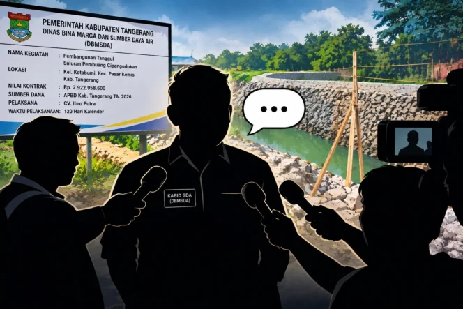 Gambar Hanya Ilustrasi, Konfirmasi Terkait Proyek Pembangunan Tanggul Saluran Pembuang Cipangodokan 